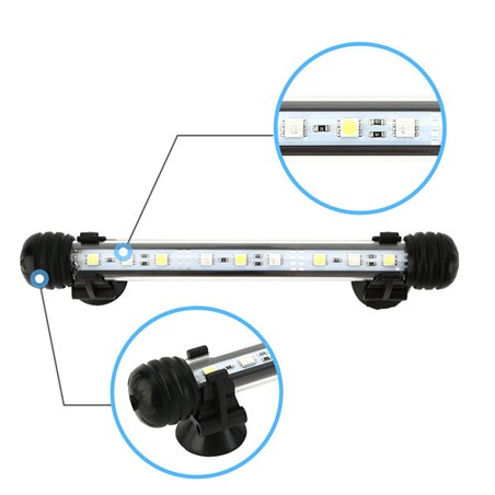 15 LED vandeniui atsparus akvariumo apšvietimas 29 cm