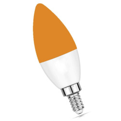 3W LED lemputė be mėlynosios spektro dalies LuDream - Amber (E14)