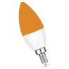 3W LED lemputė be mėlynosios spektro dalies LuDream - Amber (E14)
